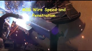 MIG Welding Wire Speed and Penetration [upl. by Bradway]