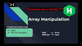 Array manipulation  HackerRank  Array  Interview [upl. by Donall14]