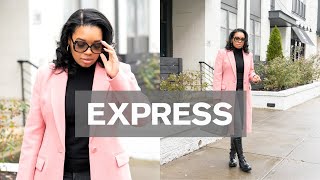 Express Try On Haul  Workwear  Loungewear [upl. by Eclud]