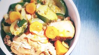 Couscous au poulet et légumes  Temps  1h avec cocotte minute [upl. by Valenza]