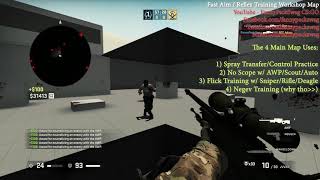 CSGO Fast AimReflex Training Workshop Map  CSGO Aim Tips 20192 Minute CSGO Tips Episode 8 [upl. by Kung816]