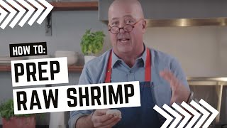 Andrew Zimmern Cooks How to Prep Raw Shrimp [upl. by Annia]