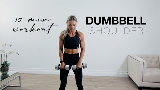 15 Minute SHOULDER WORKOUT at Home or the Gym with Dumbbells [upl. by Adnara]