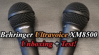 Behringer Ultravoice XM8500 Unboxing  Test [upl. by Moazami341]