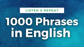 1000 Useful Expressions in English  Learn English Listen and Repeat [upl. by Adnovad]