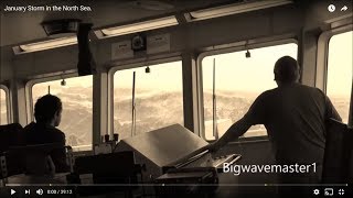 🔴 TERRIFYING Footage What Its Like OnBoard a Ship In a North Sea STORM waves Storm oceansoun [upl. by Theobald]