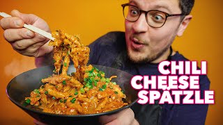 Chili Cheese Spätzle The Chinese German Fusion Recipe You Needed [upl. by Tamra755]