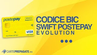 Codice BIC  SWIFT Postepay Evolution Poste Italiane Cosè Dove trovarlo [upl. by Egag]