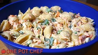 Ultimate Creamy Pasta Salad  One Pot Chef [upl. by Adnyl484]