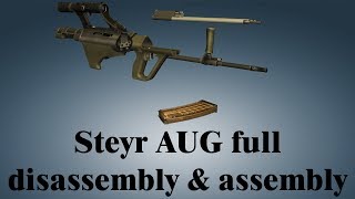 Steyr AUG full disassembly amp assembly [upl. by Ellezaj]