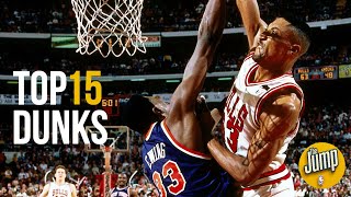 Top 15 Most Memorable NBA Dunks of AllTime  The Jump [upl. by Noryahs668]