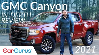 2021 GMC Canyon Review GMCs Goldilocks truck  CarGurus [upl. by Sammer923]