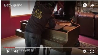 How to move a baby grand piano [upl. by Enimsaj]