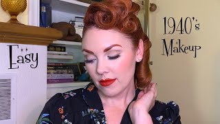 Easy 1940s Makeup Look [upl. by Noraf]