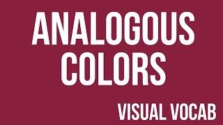 Analogous Colors defined  From GoodbyeArt Academy [upl. by Netsruk]