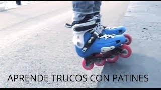 Patinaje en línea tutorial como Saltar y Clavar Ruedas Stall [upl. by Uyerta834]