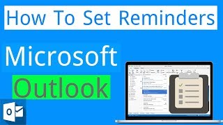 How to Set Reminders in Microsoft Outlook [upl. by Lillian]