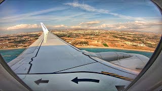 Ryanair Boeing 737800 Landing at Paphos Airport  GoPro 7 Black  Wing View [upl. by Wachtel]