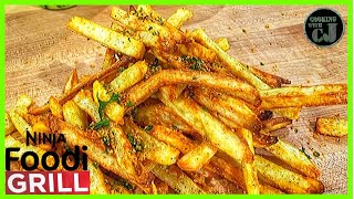 NINJA FOODI GRILL FRENCH FRIES  Air Fryer French Fries  Ninja Foodi Grill Recipes [upl. by Malet]