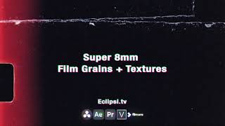 8mm Film Overlay Pack  Frames Grains Lightleaks  Borders [upl. by Anoed]