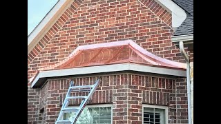 Fabricating copper standing seam panels for curved roof [upl. by Malia]