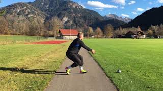 Hammer Throw Turning Drill  Hammer Throw Technique [upl. by Aihceyt]