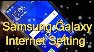 Samsung Galaxy Manual Internet Settings  Data ConfigurationAPN3G4G Internet 2016 [upl. by Pinto]