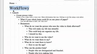 How to use WorkFlowy [upl. by Kenn]