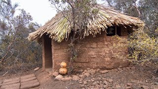 Adobe Hut With Thatched Roof [upl. by Silisav]