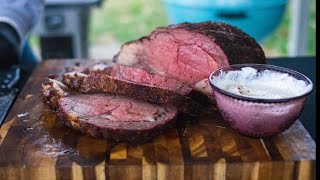 Smoked prime rib on the Weber kettle [upl. by Audley150]