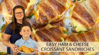 Ham and Cheese Croissant Breakfast Sandwich [upl. by Nassir388]