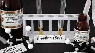 Saturated and unsaturated hydrocarbons reaction with bromine [upl. by Aener]