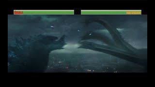 Godzilla vs King Ghidorahwith healthbars Part 1 [upl. by Catina330]