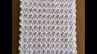 CROCHET TRINITY STITCH TUTORIAL  One Row Repeat  Beginner Level [upl. by Ritter]