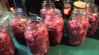 Easy Prep Venison Canning Deer Meat [upl. by Ihc]