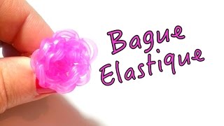 Comment faire une bague bouton de rose avec des élastiques sans machine [upl. by Neimad595]