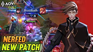 AoV  THORNE NERFED NEW PATCH  ARENA OF VALOR [upl. by Ikkin]