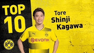 Top 10 Goals  Shinji Kagawa 🇯🇵 [upl. by Akenahc]