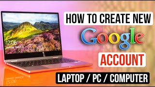 How To Create Google Account In Laptop Windows 10 amp 7  Gmail Id Kaise Banaye 2023 [upl. by Helbonia]