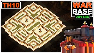 NEW COC TH10 War Base 2023  Clash of Clans [upl. by Alokin]