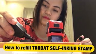 How to refill TRODAT SELFINKING STAMP [upl. by Eiramasil177]