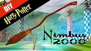 ⚡️Harry Potter DIY Nimbus 2000 Broomstick  Cardboard  Full Size Replica [upl. by Concepcion]