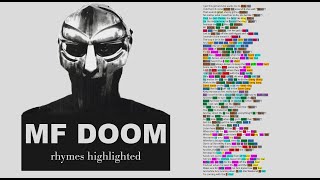 MF DOOM  Hoe Cakes  Lyrics Rhymes Highlighted 138 [upl. by Magena461]