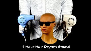 Two Hair Dryers Sound 6  ASMR  1 Hour Lullaby to Fall Asleep [upl. by Aylsworth]