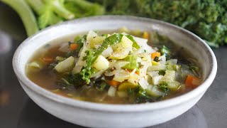 SOUPE DETOX MINCEUR amp ANTIFATIGUE à manger 2 X par semaine [upl. by Wehner]