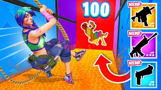 100 LEVEL SWING Deathrun in Fortnite [upl. by Seek]