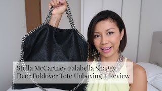 Stella McCartney Falabella Shaggy Deer Fold Over Tote Review [upl. by Monda912]