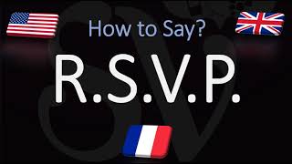 How to Pronounce RSVP CORRECTLY Meaning amp Pronunciation [upl. by Edison]