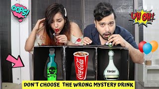 Dont Choose the WRONG Mystery DRINK CHALLENGE [upl. by Htinek570]