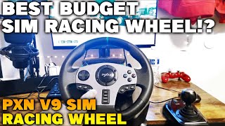 PXN V9 Racing Wheel Setup  Gameplay Review [upl. by Henryk]